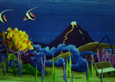 Underwater Y mural Sacramento, CA
