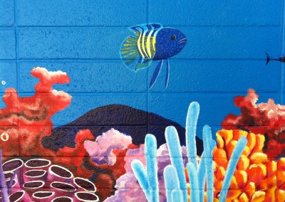 Underwater Y mural Sacramento, CA
